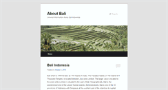 Desktop Screenshot of aboutbali.com