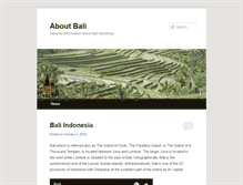 Tablet Screenshot of aboutbali.com